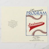Hochzeitsprogramm Baseball (Vorderseite)