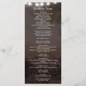 Hochzeitsprogramm | Baum mit Party Lights Programm (Rückseite)