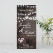 Hochzeitsprogramm | Baum mit Party Lights Programm (Stehend Vorderseite)