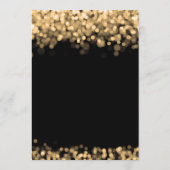 Hochzeitsprogramm Beipackzettel Gold Lights Programm (Rückseite)