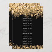 Hochzeitsprogramm Beipackzettel Gold Lights Programm (Vorne/Hinten)