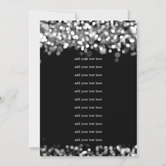 Hochzeitsprogramm Beisetzen von Silberleuchten Einladung (Vorderseite)