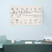 Hochzeitsprogramm Benutzerdefinierte Symbole Timel Banner (Messeveranstaltung)
