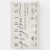 Hochzeitsprogramm Benutzerdefinierte Symbole Timel Banner (Vertikal)