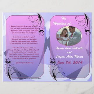 Hochzeitsprogramm (Bifold Design)