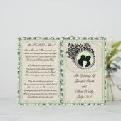 Hochzeitsprogramm (Bifold Design) (Stehend Vorderseite)