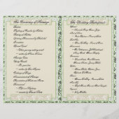 Hochzeitsprogramm (Bifold Design) (Rückseite)