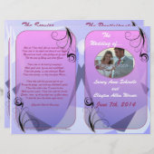 Hochzeitsprogramm (Bifold Design) (Vorne/Hinten)