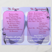 Hochzeitsprogramm (Bifold Design) (Rückseite)