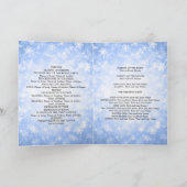 Hochzeitsprogramm Blaues Winterwunderland Funkeln Programm (Innenseite)