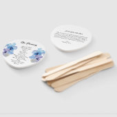 Hochzeitsprogramm | Blue Orchid Fächer (Non-assembled)