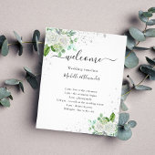 Hochzeitsprogramm Blumenkalyptus