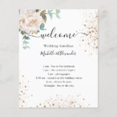 Hochzeitsprogramm Blumenkalyptus (Vorne)