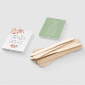 Hochzeitsprogramm "Blush and Sage Green Floral" Fächer (Non-assembled)