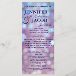 Hochzeitsprogramm Bokeh Highlights Programm