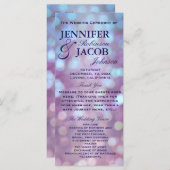 Hochzeitsprogramm Bokeh Highlights Programm (Vorne/Hinten)