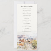 Hochzeitsprogramm Colorado Springs, Colorado Einladung (Rückseite)