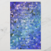 Hochzeitsprogramm | Crystal Blue Lavender (Rückseite)