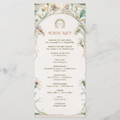 Hochzeitsprogramm Daisy Art Nouveau von Mucha Programm (Rückseite)