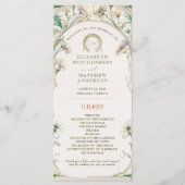 Hochzeitsprogramm Daisy Art Nouveau von Mucha Programm (Vorderseite)