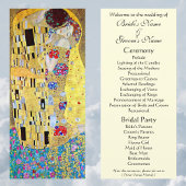 Hochzeitsprogramm; Der Kuss von Gustav Klimt Programm