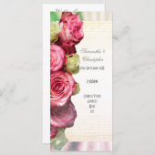 Hochzeitsprogramm der Rosa Rosa Programm (Vorne/Hinten)