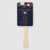 Hochzeitsprogramm der Roten Marine Fächer (Vorderseite)