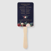 Hochzeitsprogramm der Roten Marine Fächer (Rückseite)