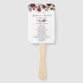 Hochzeitsprogramm der Roten Marine Fächer (Vorderseite)