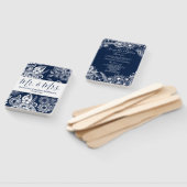 Hochzeitsprogramm der White Navy für Florals Fächer (Non-assembled)