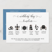 Hochzeitsprogramm Dusty Blue (oder andere) - Timel (Vorne/Hinten)