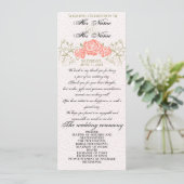 Hochzeitsprogramm Einladung (Stehend Vorderseite)