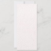 Hochzeitsprogramm Einladung (Rückseite)