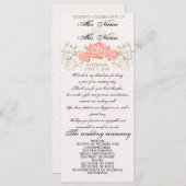 Hochzeitsprogramm Einladung (Vorne/Hinten)