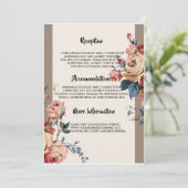 Hochzeitsprogramm Einladung (Stehend Vorderseite)