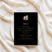 Hochzeitsprogramm Elegant Schwarz und Gold Programm
