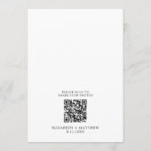 Hochzeitsprogramm Elegante Minimalistisch Moderne Programm (Rückseite)