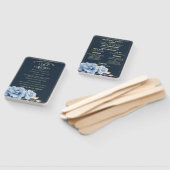 Hochzeitsprogramm Elegante Mitternachtsblume Fächer (Non-assembled)