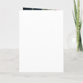 Hochzeitsprogramm Elegante Peach Orange Floral Programm (Rückseite)