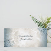 Hochzeitsprogramm - Elegante Vintage-Flora & Schnö Programm (Stehend Vorderseite)