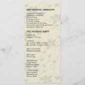 Hochzeitsprogramm - Elegantes Schwarz-Weiß-Blau Programm (Rückseite)