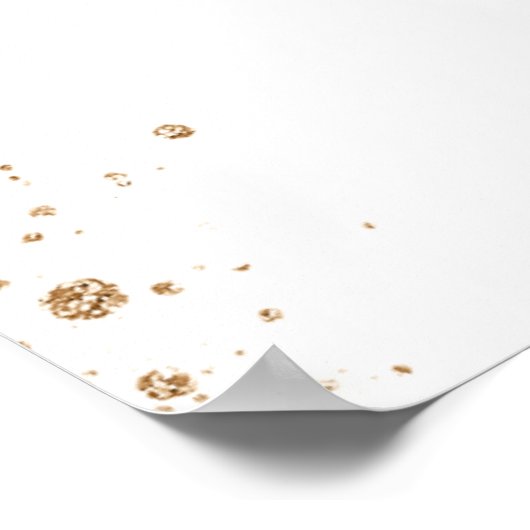 Hochzeitsprogramm Eukalyptusgrün Poster (Ecke)