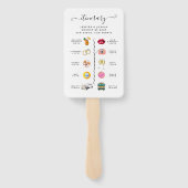 Hochzeitsprogramm Fächer (Rückseite)