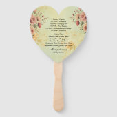 Hochzeitsprogramm Fächer (Rückseite)