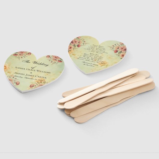 Hochzeitsprogramm Fächer (Non-assembled)