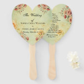 Hochzeitsprogramm Fächer (Vorne und Hinten)