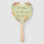 Hochzeitsprogramm Fächer (Vorderseite)