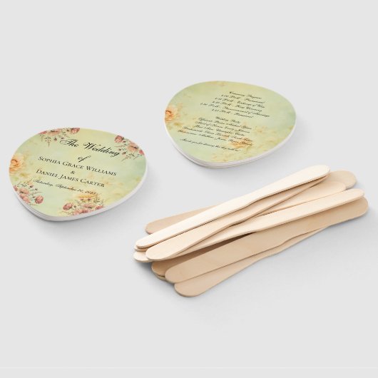 Hochzeitsprogramm Fächer (Non-assembled)