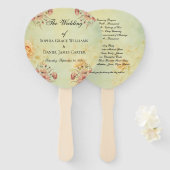 Hochzeitsprogramm Fächer (Vorne und Hinten)