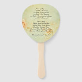 Hochzeitsprogramm Fächer (Rückseite)